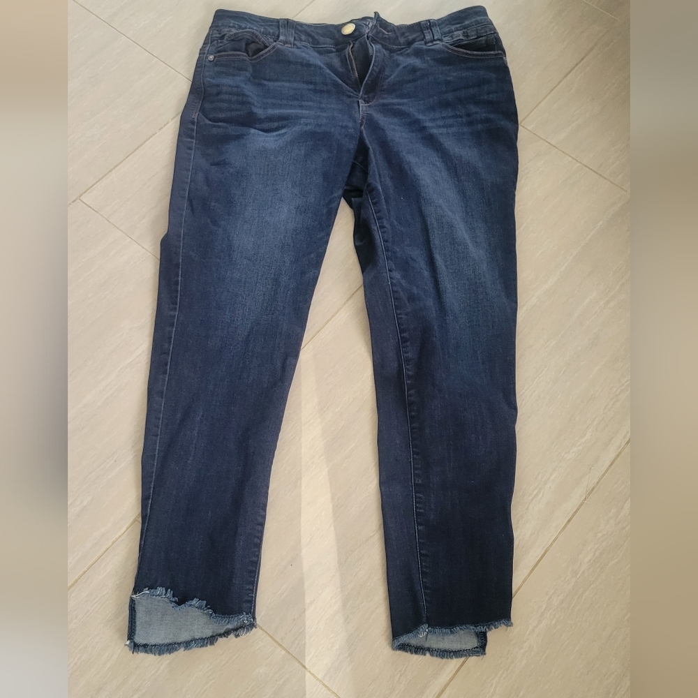 Democracy frayed bottom jeans